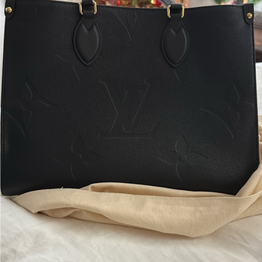Louis Vuitton Black Embossed Tote